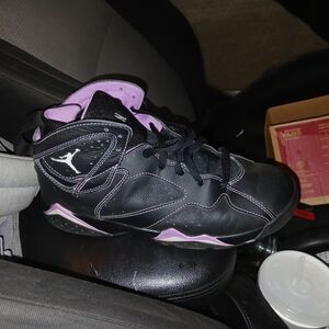 Women's Black and Purple Athletic Shoes